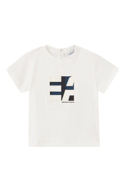 Color-Block Logo Square T-Shirt